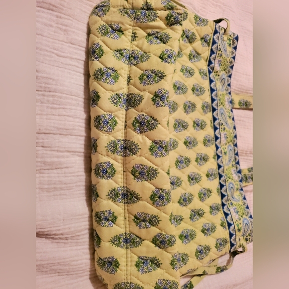 Vera Bradley Yellow & Blue Paisley elephant Bag - Picture 8 of 12